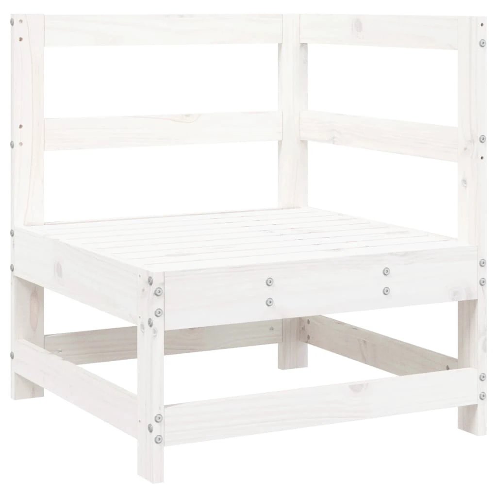 vidaXL vidaXL 5 Piece Garden Sofa Set White Solid Wood Pine - Garden Sofa Sets