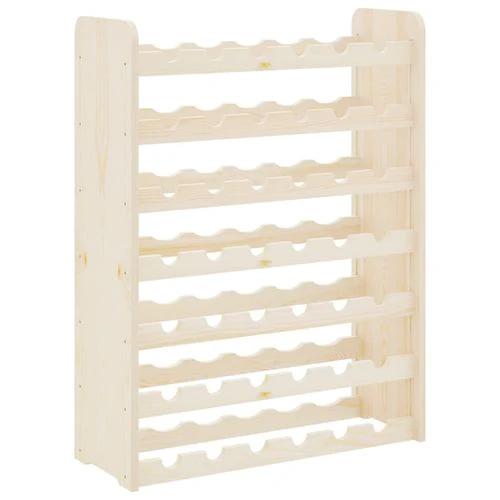vidaXL Wooden Wine Rack 33x25x37 cm Solid Pine with Ample Storage for Wine Enthusiasts by vidaXL
