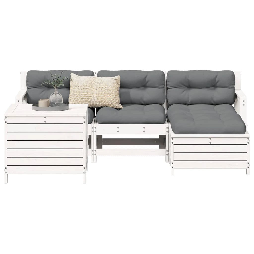 vidaXL 5 Piece Garden Sofa Set Solid Wood Pine by vidaXL