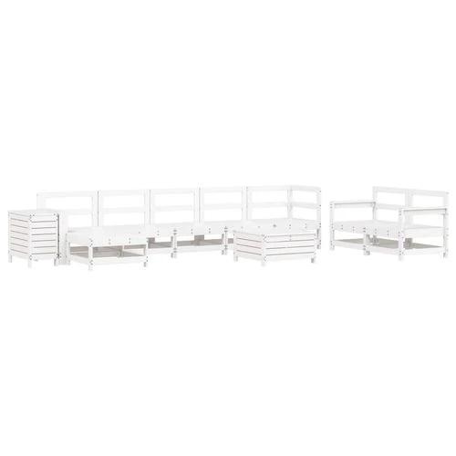 vidaXL vidaXL 10 Piece Garden Sofa Set Solid Wood Pine with Slatted Design for Outdoor Relaxation and Family Gatherings - Garden Sofa Sets