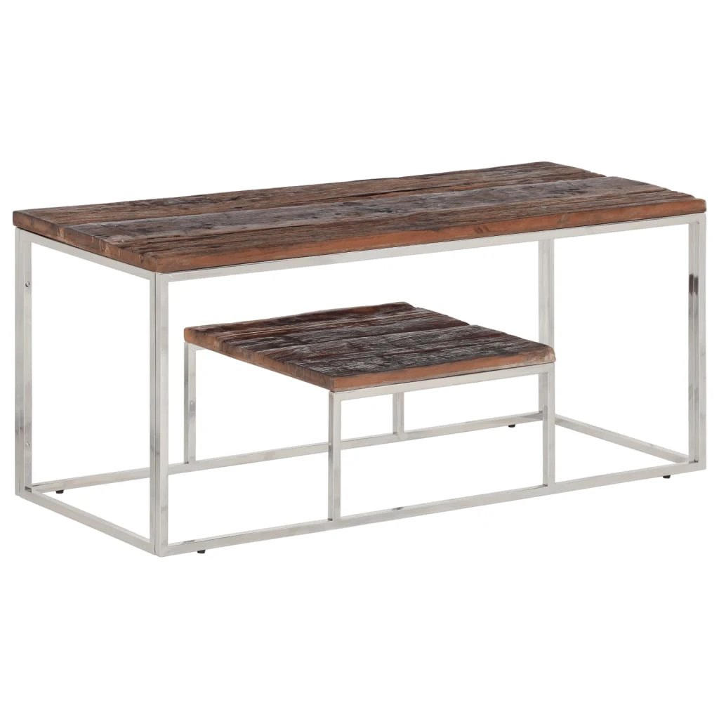 vidaXL VidaXL Coffee Table With Tempered Glass Top For Living Room - Coffee Table