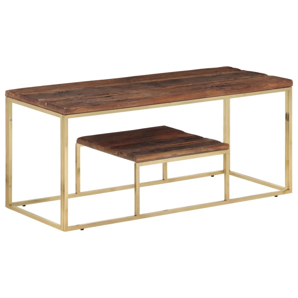 vidaXL VidaXL Coffee Table With Tempered Glass Top For Living Room - Coffee Table