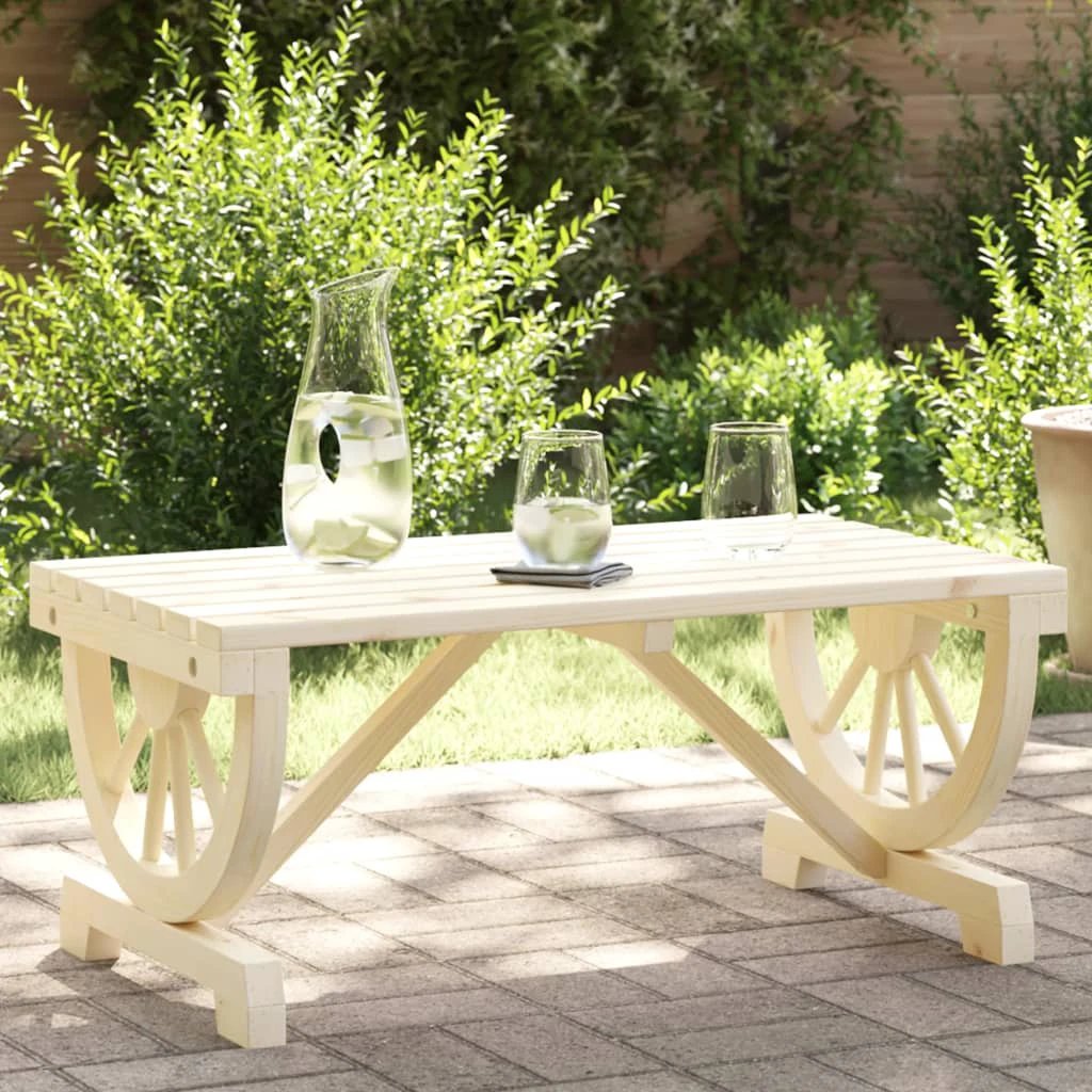 VidaXL Garden Coffee Table 90x50x40 cm Solid Fir Wood Patio by vidaXL