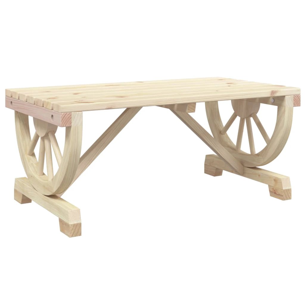 VidaXL Garden Coffee Table 90x50x40 cm Solid Fir Wood Patio by vidaXL