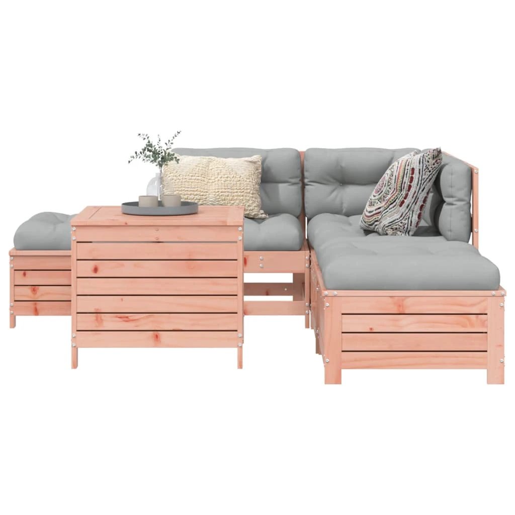 vidaXL 6 Piece Garden Sofa Set Solid Wood Pine by vidaXL