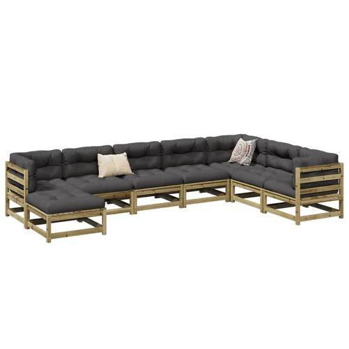 vidaXL vidaXL 8 Piece Garden Sofa Set with Cushions for Outdoor Relaxation and Entertaining - Garden Sofa Sets