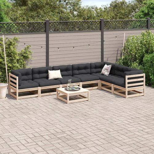 vidaXL vidaXL 8 Piece Garden Sofa Set with Cushions for Outdoor Relaxation and Entertaining - Garden Sofa Sets