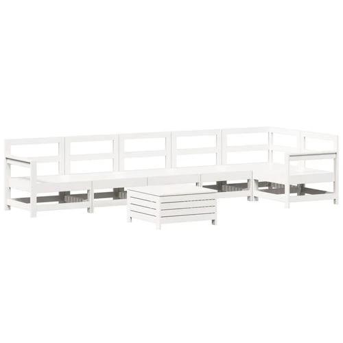 vidaXL 7 Piece Garden Sofa Set Solid Pinewood with Slatted Design for Outdoor Entertaining by vidaXL