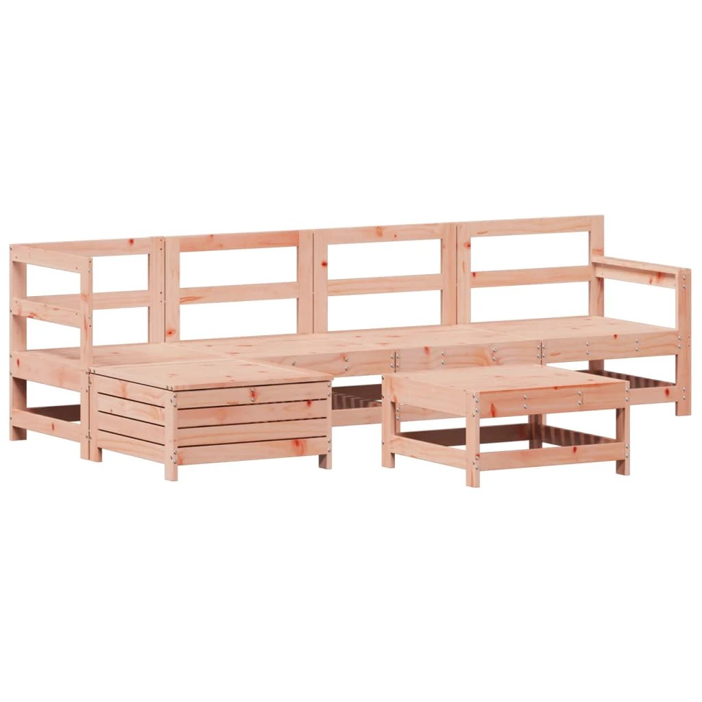 vidaXL 6 Piece Garden Sofa Set Solid Wood Pine by vidaXL