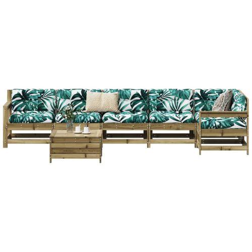 vidaXL 7 Piece Garden Sofa Set Solid Pinewood with Slatted Design for Outdoor Entertaining by vidaXL