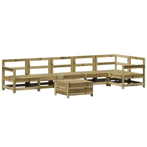 vidaXL vidaXL 7 Piece Garden Sofa Set Solid Pinewood with Slatted Design for Outdoor Entertaining - Garden Sofa Sets