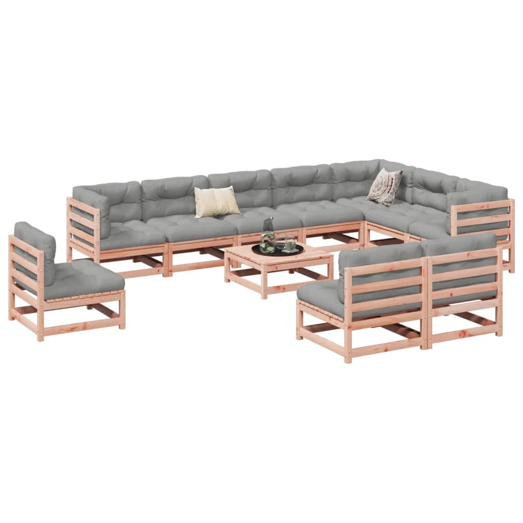 vidaXL vidaXL 11 Piece Garden Sofa Set Solid Wood Pine - Garden Sofa Sets