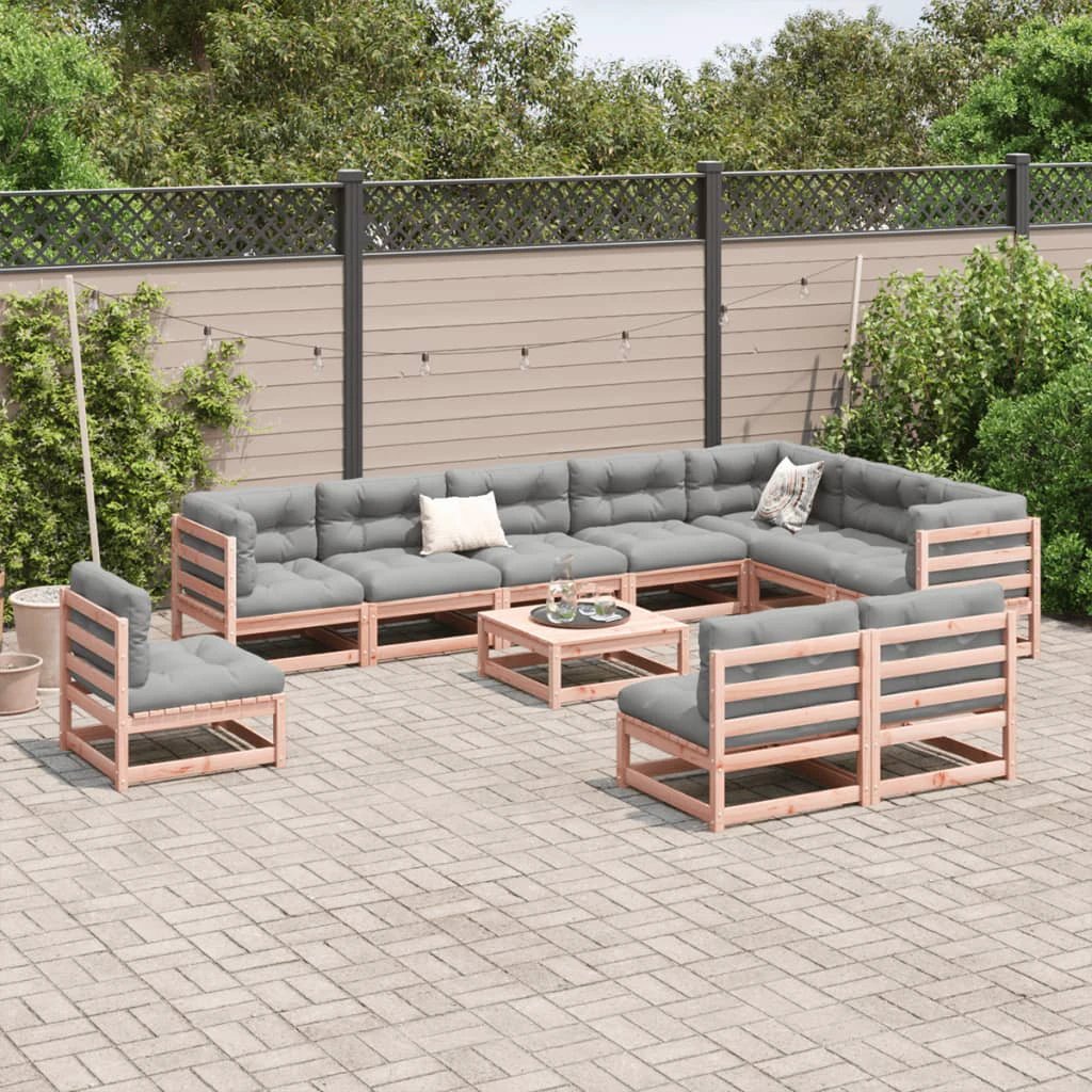 vidaXL vidaXL 11 Piece Garden Sofa Set Solid Wood Pine - Garden Sofa Sets