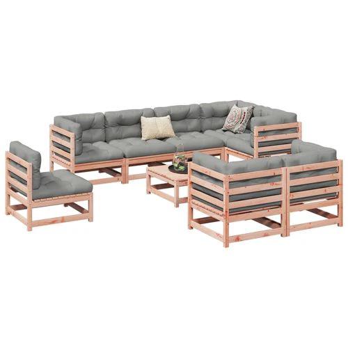 vidaXL vidaXL 9 Piece Garden Sofa Set Solid Pinewood with Cushions for Outdoor Entertaining - Garden Sofa Sets
