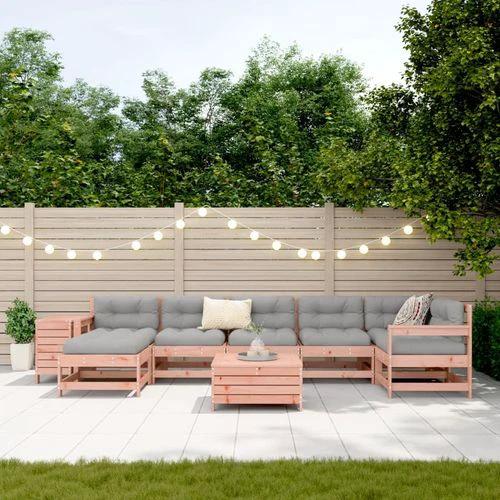 vidaXL 9 Piece Garden Sofa Set with Cushions for Cozy Outdoor Gatherings by vidaXL