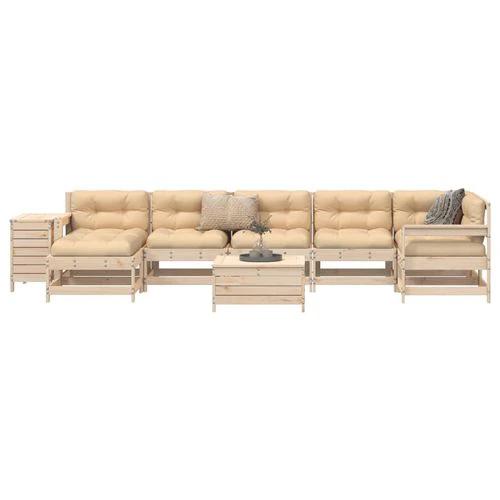 vidaXL vidaXL 9 Piece Garden Sofa Set with Cushions for Cozy Outdoor Gatherings - Garden Sofa Sets