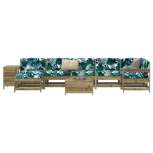vidaXL vidaXL 9 Piece Garden Sofa Set with Cushions for Cozy Outdoor Gatherings - Garden Sofa Sets