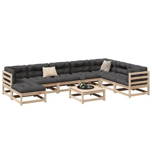 vidaXL vidaXL 9 Piece Garden Sofa Set with Cushions for Outdoor Entertaining and Relaxation - Garden Sofa Sets