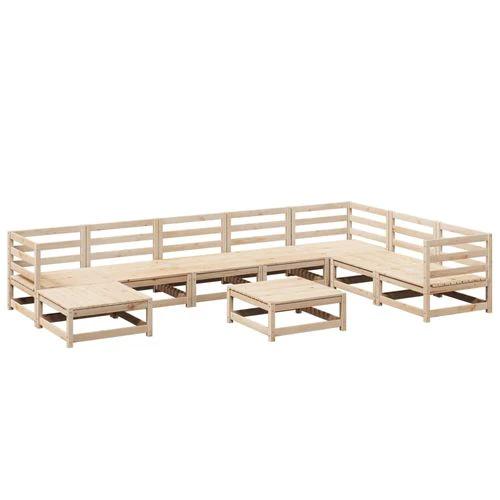 vidaXL vidaXL 9 Piece Garden Sofa Set with Cushions for Outdoor Entertaining and Relaxation - Garden Sofa Sets