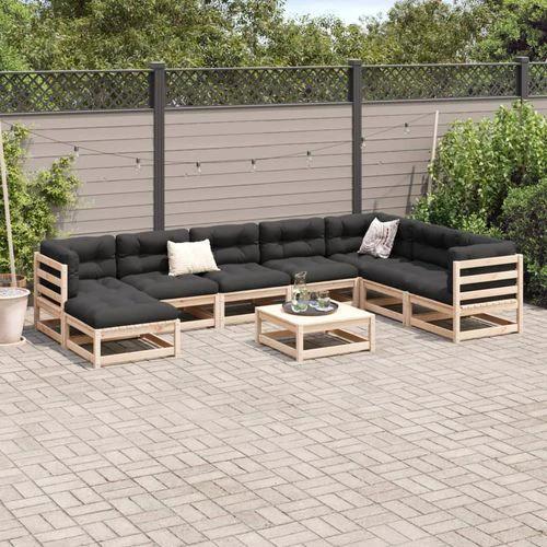 vidaXL vidaXL 9 Piece Garden Sofa Set with Cushions for Outdoor Entertaining and Relaxation - Garden Sofa Sets