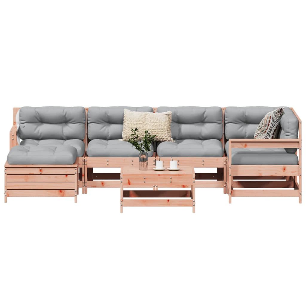 vidaXL vidaXL 7 Piece Garden Sofa Set Solid Wood Pine - Garden Sofa Sets