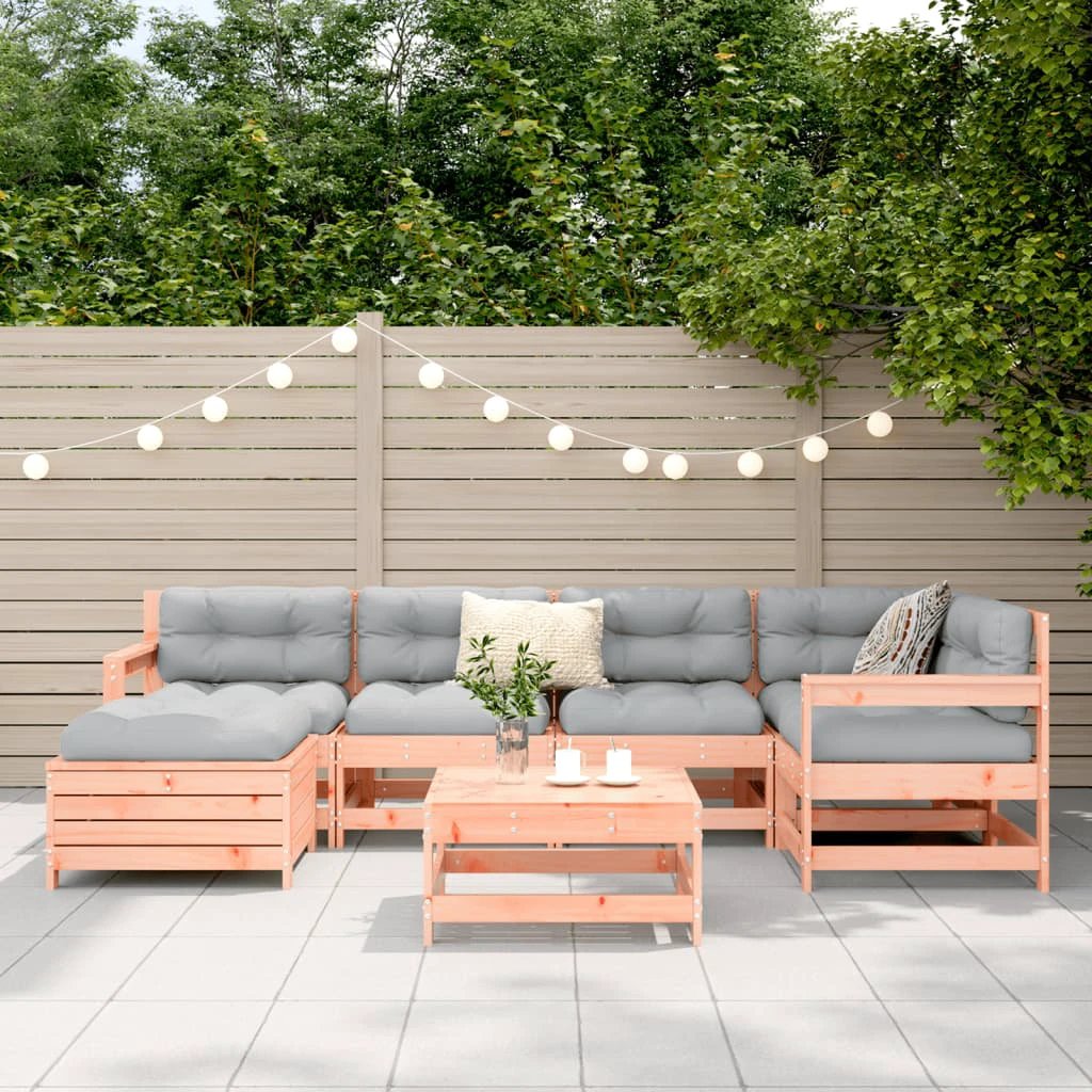 vidaXL vidaXL 7 Piece Garden Sofa Set Solid Wood Pine - Garden Sofa Sets