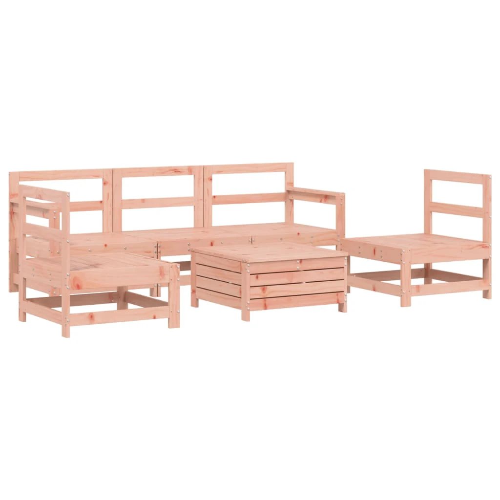 vidaXL vidaXL 6 Piece Garden Sofa Set Solid Wood Pine - Garden Sofa Sets
