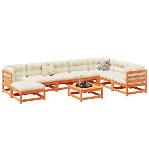 vidaXL vidaXL 9 Piece Garden Sofa Set with Cushions for Outdoor Entertaining and Relaxation - Garden Sofa Sets