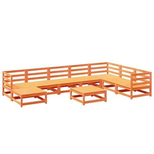 vidaXL 9 Piece Garden Sofa Set with Cushions for Outdoor Entertaining and Relaxation by vidaXL