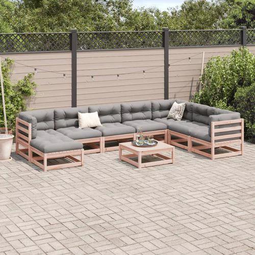 vidaXL 9 Piece Garden Sofa Set with Cushions for Outdoor Entertaining and Relaxation by vidaXL