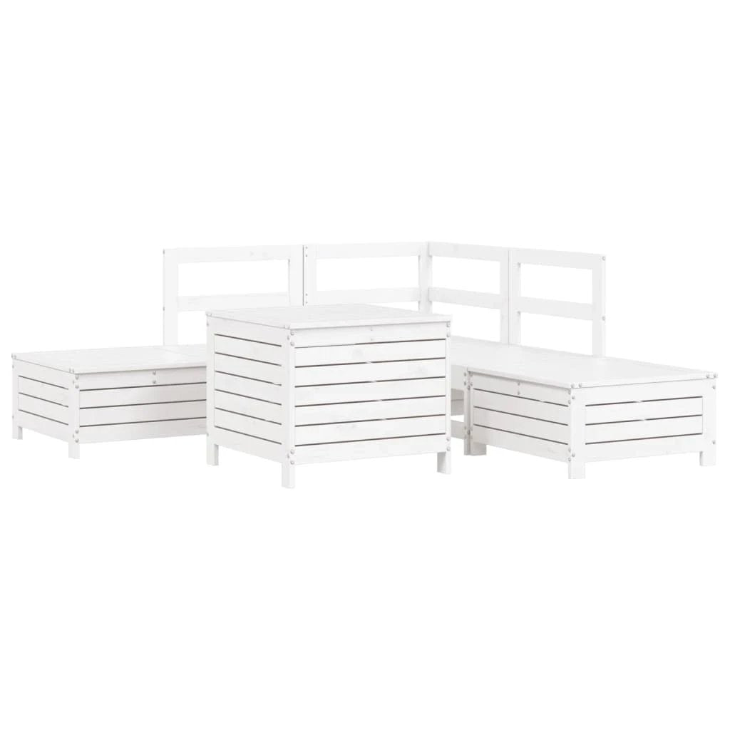 vidaXL 6 Piece Garden Sofa Set Solid Wood Pine by vidaXL