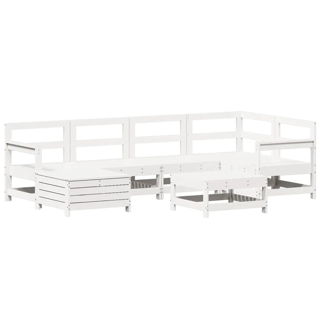 vidaXL vidaXL 7 Piece Garden Sofa Set Solid Wood Pine - Garden Sofa Sets