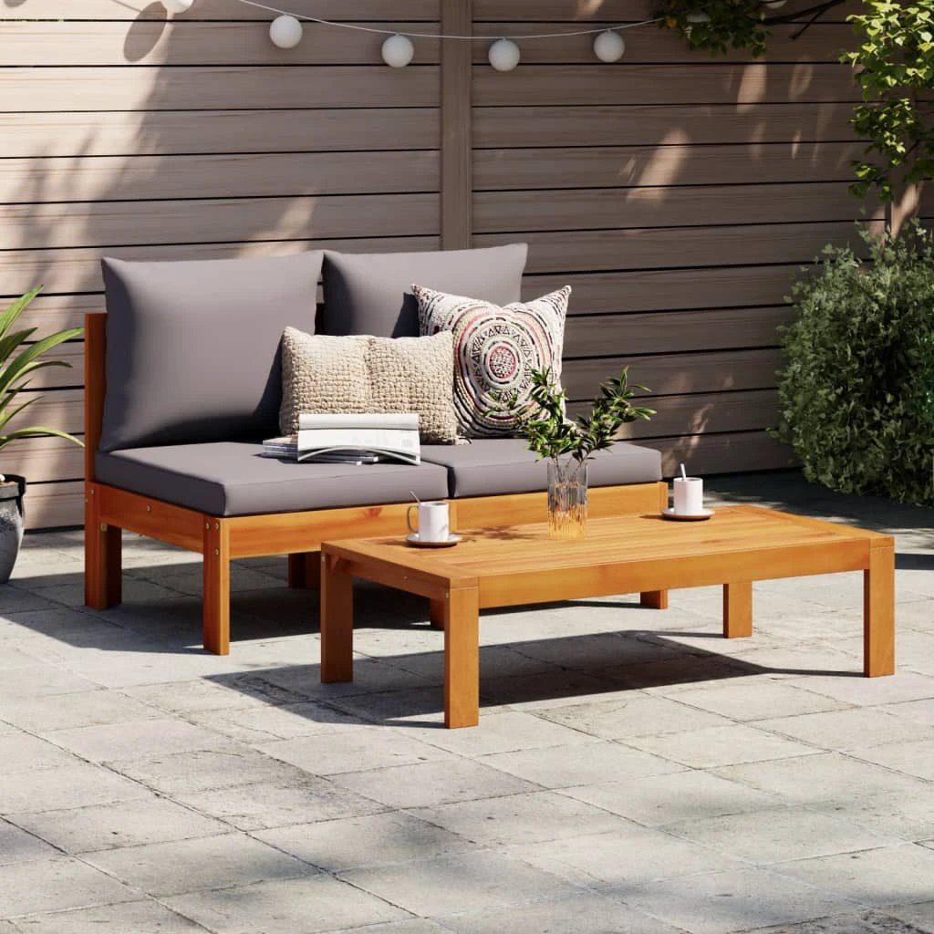 vidaXL Garden Table 100x50x27 cm Solid Wood Acacia by vidaXL
