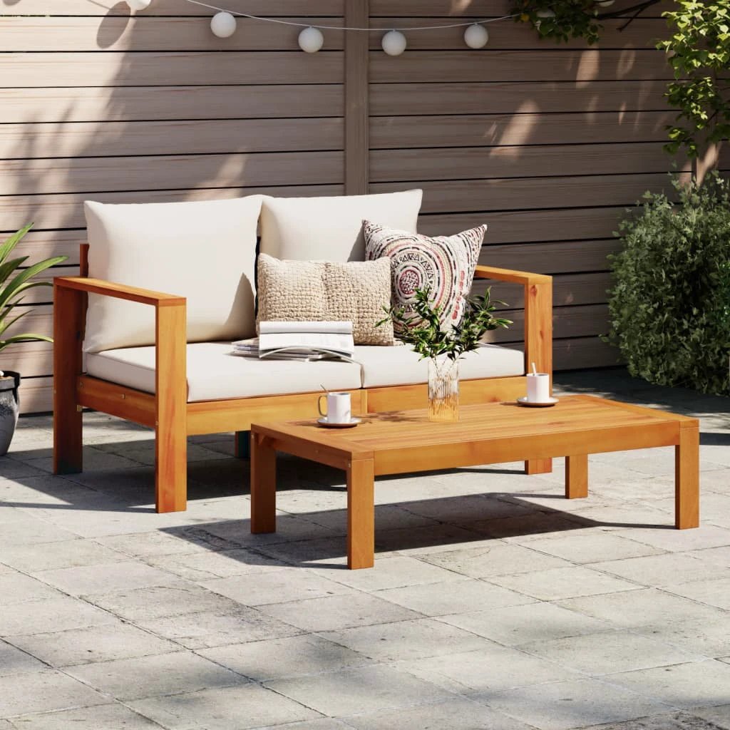 vidaXL Garden Table 100x50x27 cm Solid Wood Acacia by vidaXL