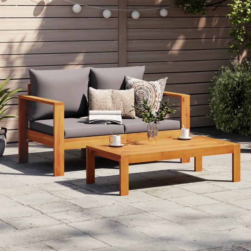 vidaXL Garden Table 100x50x27 cm Solid Wood Acacia by vidaXL