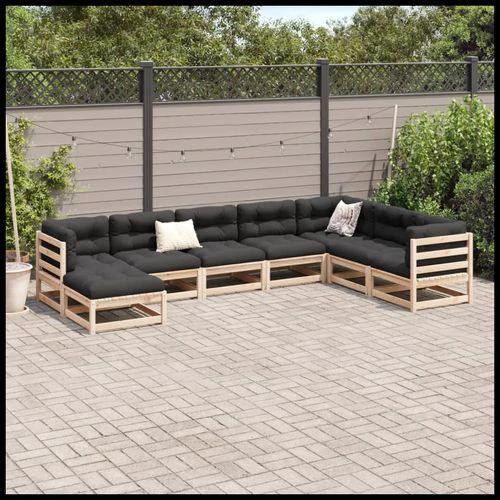 vidaXL vidaXL 8 Piece Garden Sofa Set with Cushions for Outdoor Relaxation and Entertaining - Garden Sofa Sets