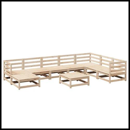 vidaXL vidaXL 9 Piece Garden Sofa Set with Cushions for Outdoor Entertaining and Relaxation - Garden Sofa Sets