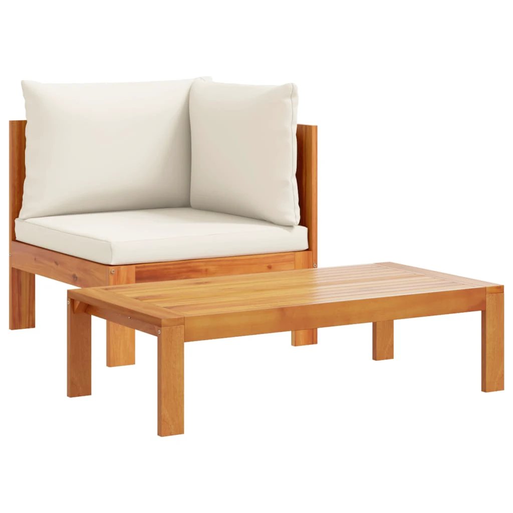 vidaXL vidaXL Garden Table 100x50x27 cm Solid Wood Acacia - Garden Table