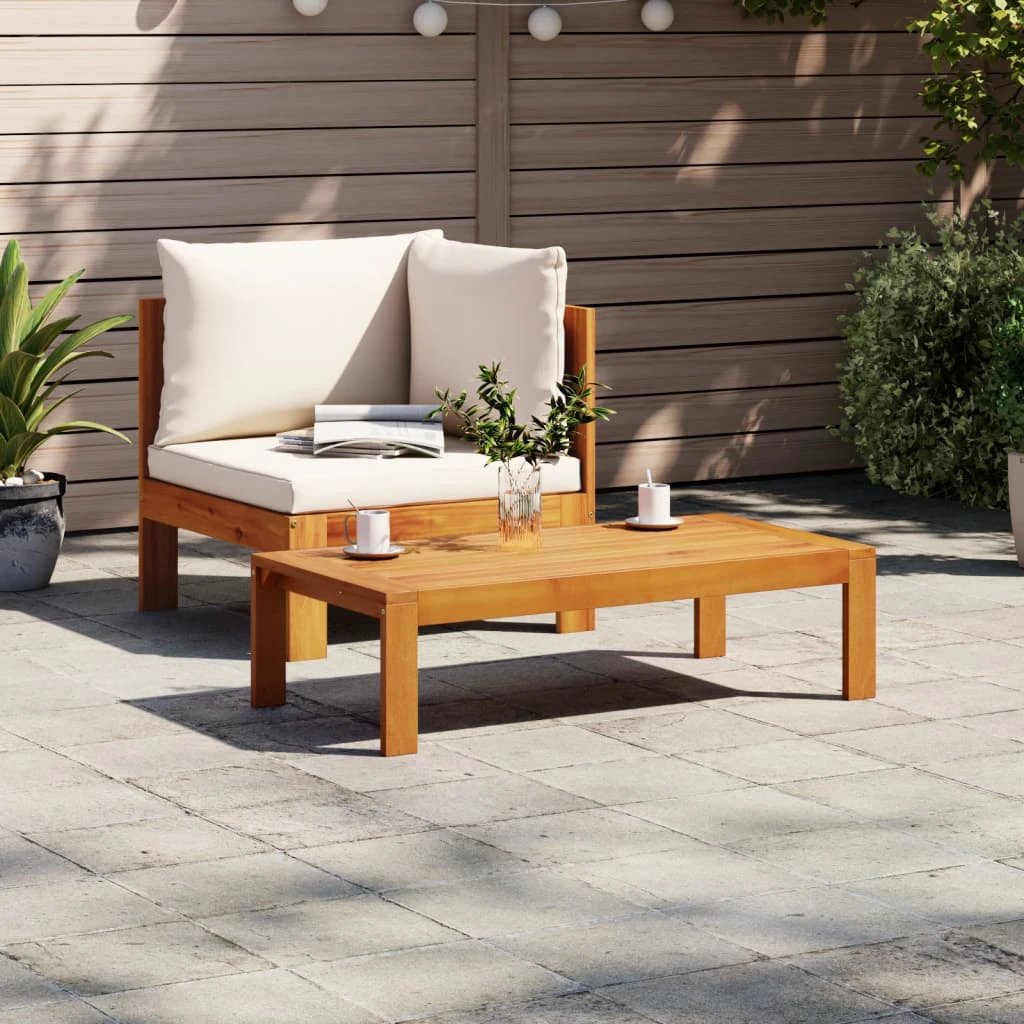 vidaXL vidaXL Garden Table 100x50x27 cm Solid Wood Acacia - Garden Table