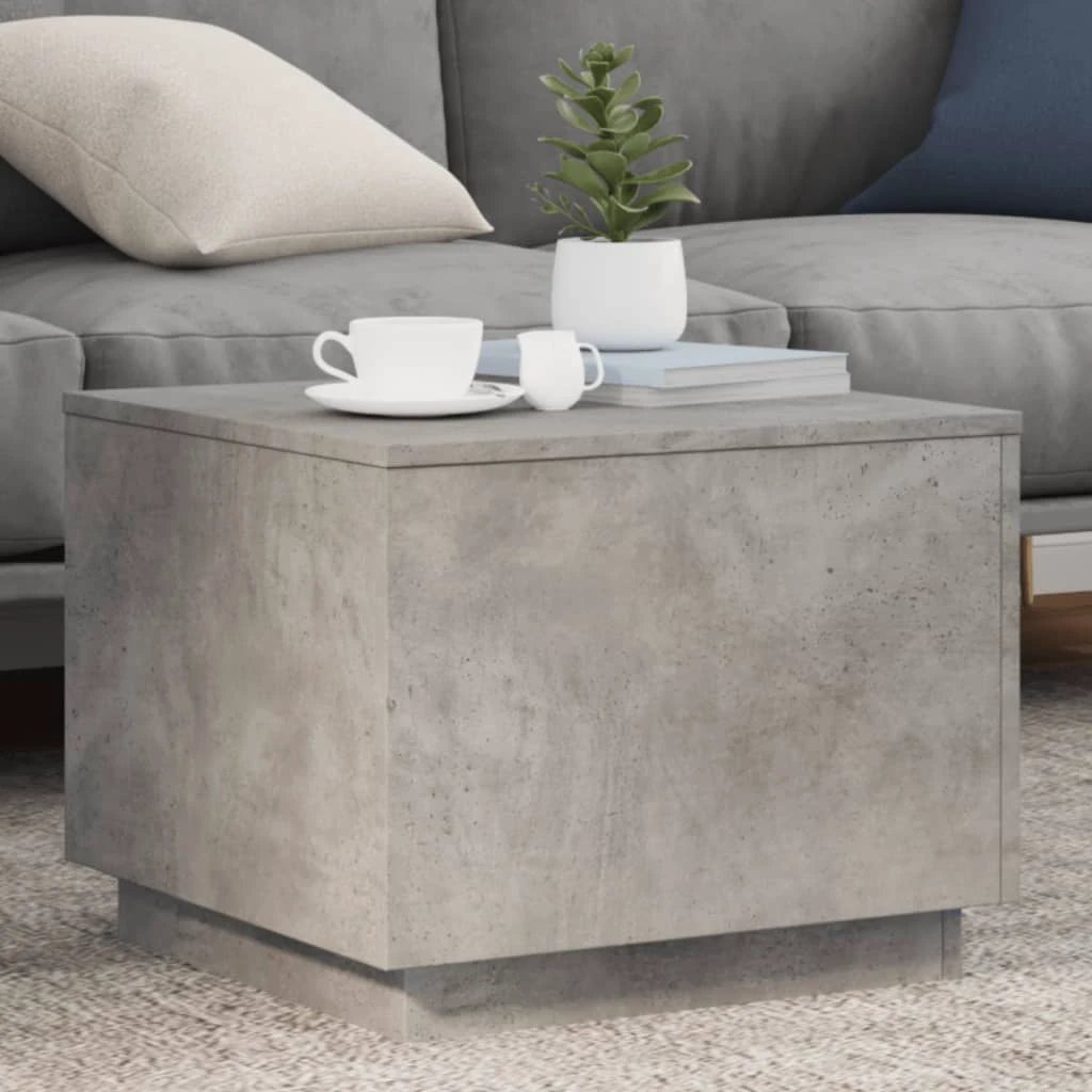 vidaXL vidaXL Coffee Table 50x50x40 cm LED Lights Living Room - Coffee Table