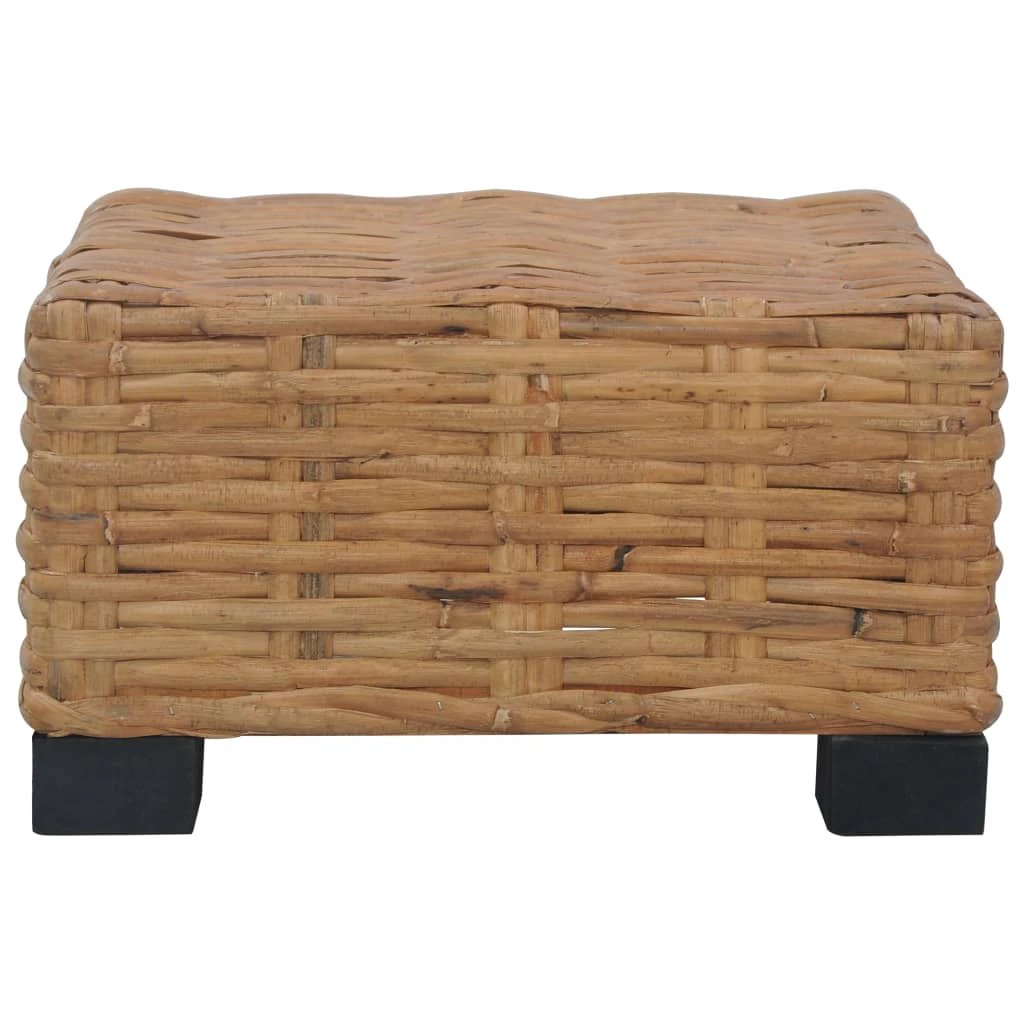 VidaXL Coffee Table 47x47x28 cm Natural Rattan Living Room by vidaXL