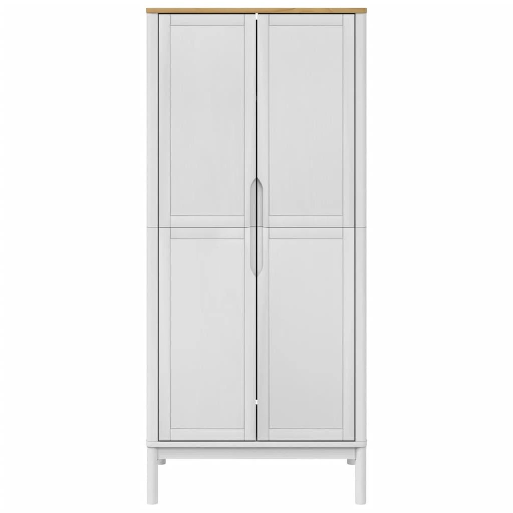 vidaXL vidaXL Wardrobe FLORO Wax Brown 77x53x171 cm Solid Wood Pine - Wardrobe
