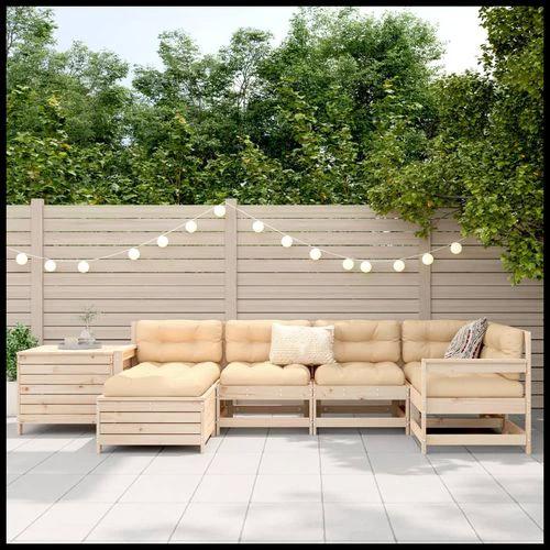 vidaXL vidaXL 7 Piece Garden Sofa Set with Cushions for Outdoor Relaxation and Entertaining - Garden Sofa Sets