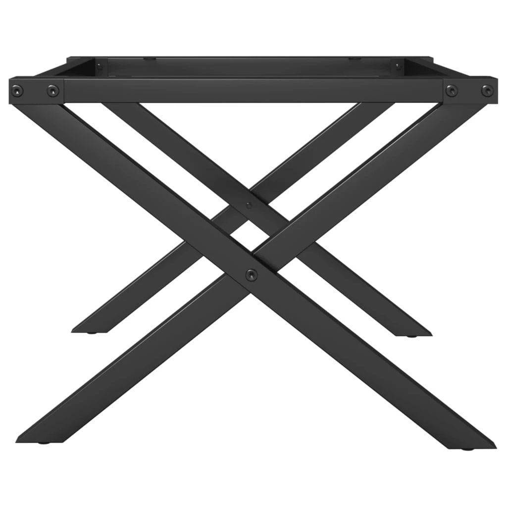 VidaXL Coffee Table Legs XFrame 60x40x38 cm Cast Iron For DIY Industrial Coffee Table Project by vidaXL