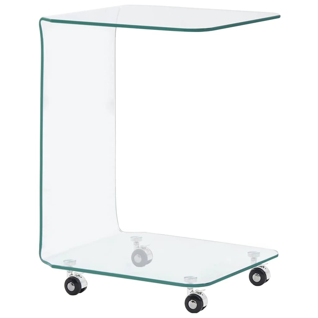 vidaXL vidaXL Glass Coffee Table 45x40x58cm Tempered - Coffee Table