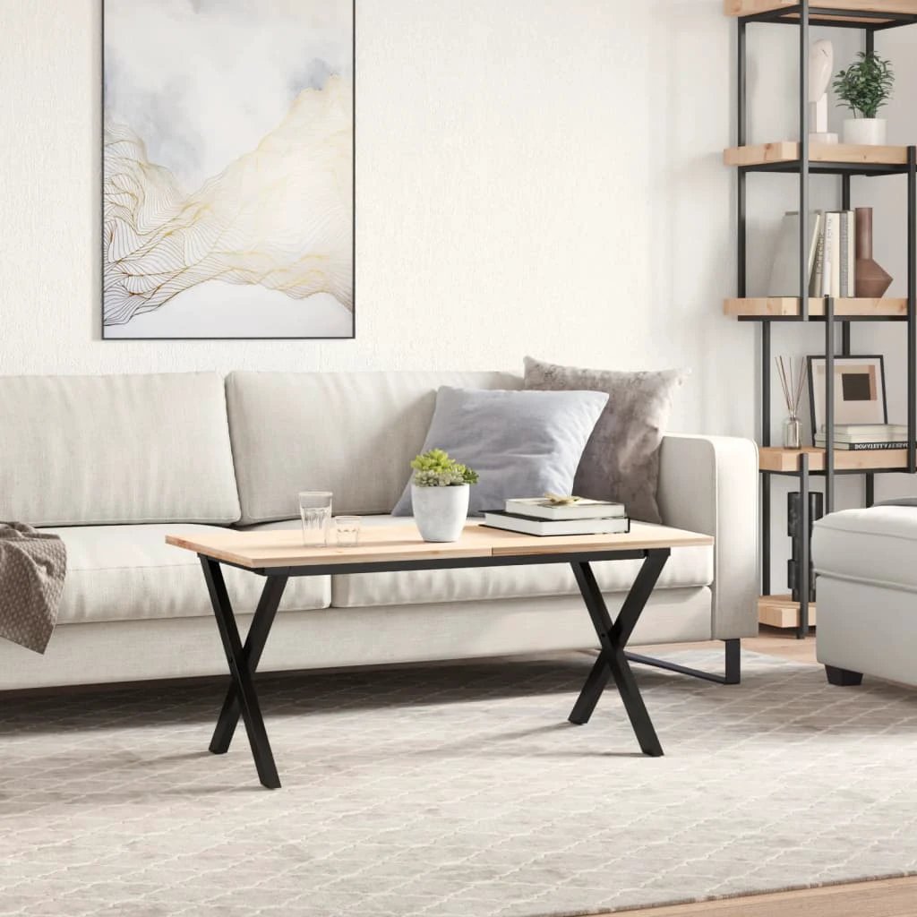 VidaXL Coffee Table Legs X-Frame 70x30x43 cm Cast Iron Industrial Living Room Decor by vidaXL