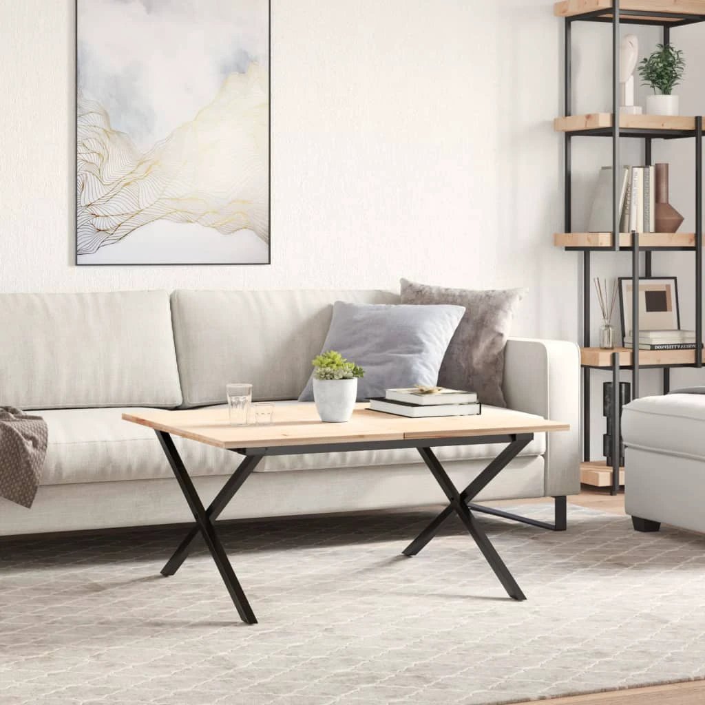 vidaXL Cast Iron X Frame Coffee Table Legs 70x60x43 cm Industrial DIY Project Support by vidaXL