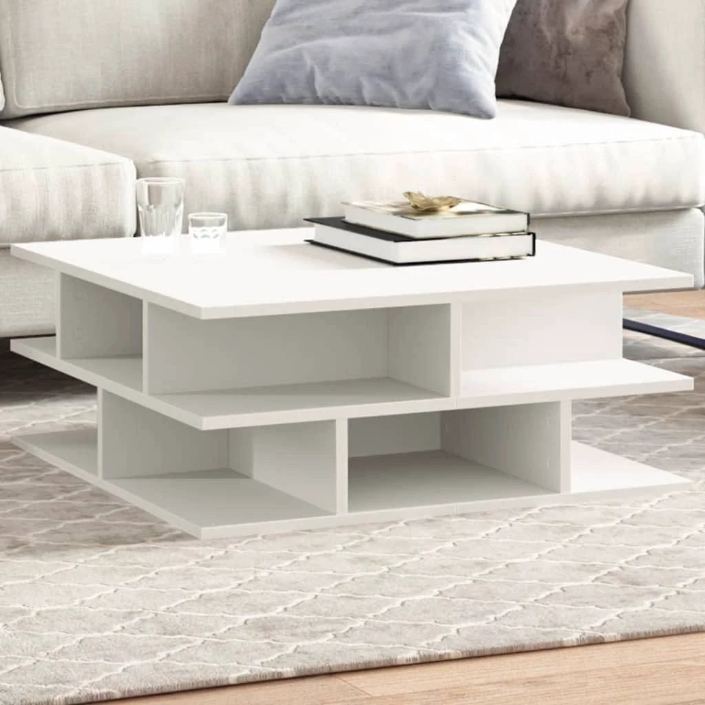 VidaXL Coffee Table 70x70x29 cm Engineered Wood Living Room by vidaXL