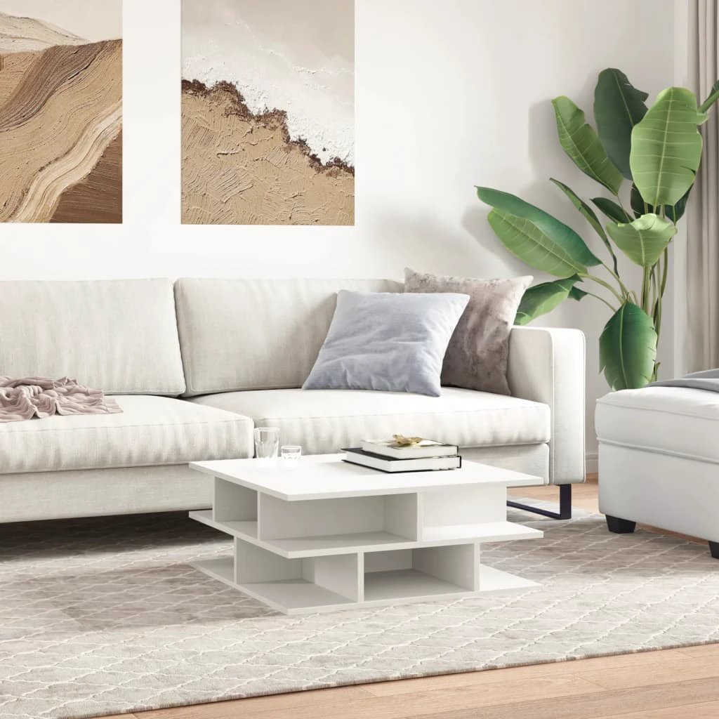 VidaXL Coffee Table 70x70x29 cm Engineered Wood Living Room by vidaXL