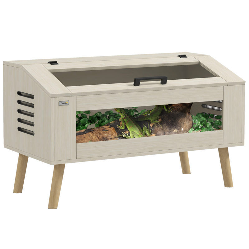 PawHut Reptile Terrarium, 111L Snake Vivarium with Tempered Glass Windows - from PawHut